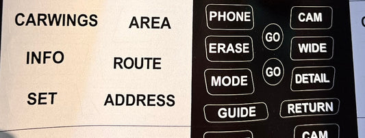 English stickers for factory stereo on Elgrand E51